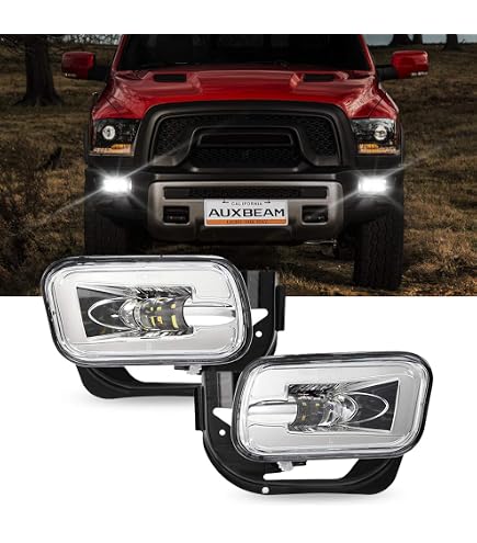 2X LED Fog Lights Fit 2009-2012 Dodge Ram 1500 / 2010-2018 2500 3500 Pickup – Direct Replacement