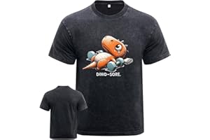 IRON PANDA Dino-Sore Men's Casual Sweatshirt, Machine Washable, Soft and Comfortable