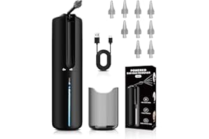 VLINGQI Upgraded Ear Wax Removal, Electric Ear Cleaner, Safe and Efficient Ear Cleaning, 4 Pressure Modes, 10 nozzles, Electric Earwax Cleaning Kit for Earwax Buildup