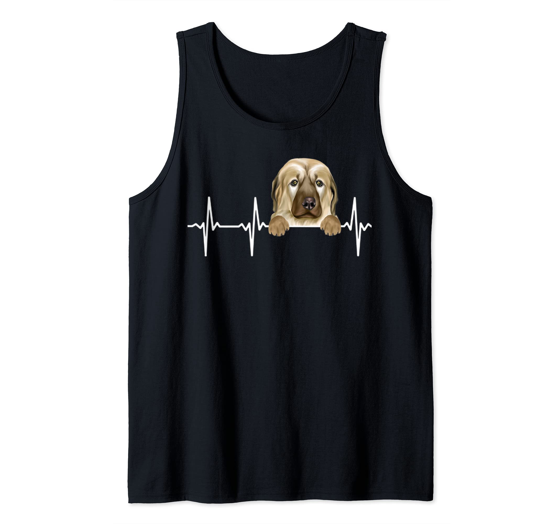 Funny Dog Heartbeat For Anatolian Shepherd Dog Lovers Tank Top