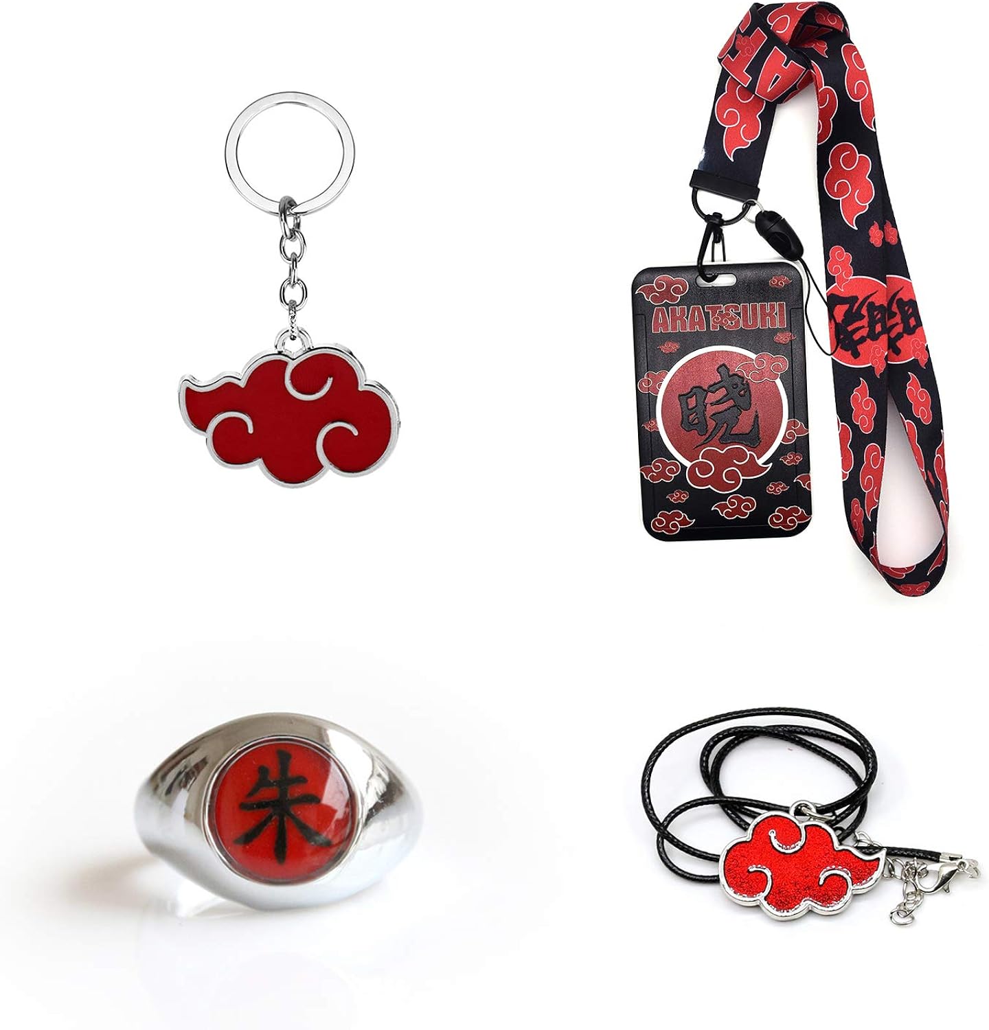 I3C Anime Naruto Cosplay Accessoires Collier Lanière Porteclés Anneau