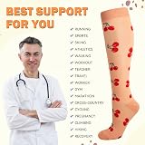 LEOSTEP Compression Socks 6 Pairs Men Women Knee High Graduated Grip view 5