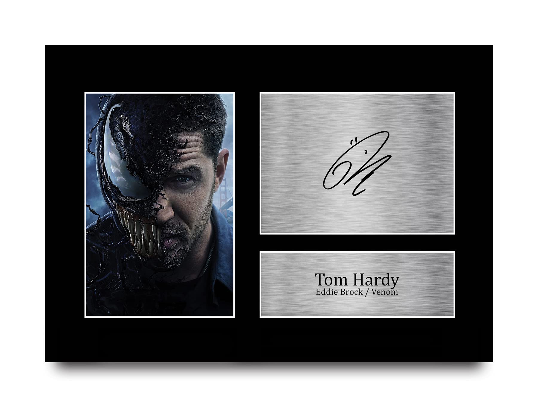 HWC Trading A4 Tom Hardy Venom Gifts Printed Signed Autograph Picture for Movie Memorabilia Fans
