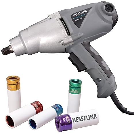 Hesselink PIW-1000 Elektro Schlagschrauber incl. 5-tlg. Felgennuss-Satz 230V