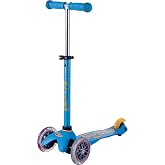 Micro Kickboard Mini 3-Wheel Toddler Scooter | Lean-to-Steer Design, Adjustable T-Bar Grows with Your Child, Smooth-Ride PU Wheels, Rear Brake, Swiss-Engineered