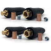 RX WELD Welding Cable Quick Connector Pair DINSE-Style (200Amp-300Amp (#4-#1) 35-50 SQ-MM 2-set)
