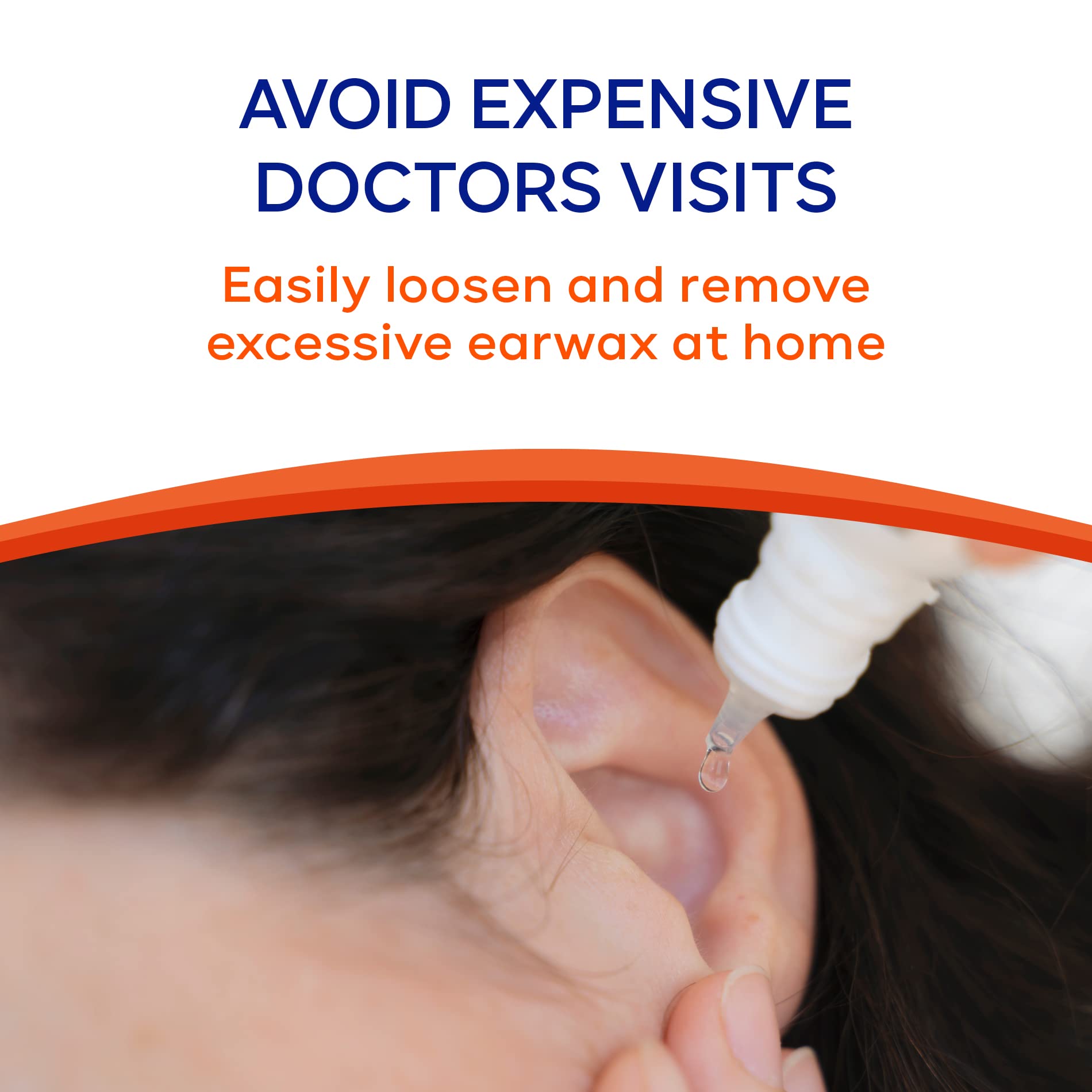 WaxBgone Earwax Removal Kit with Drops & Large 2-oz Ear Bulb Syringe - Safe & Effective Ear Cleaning Kit for Adults & Kids - Wax Softening Formula Loosens Earwax with Gentle Foaming Action - 0.5 Oz.