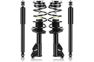 Richeer Front and Rear 4 PCS Strut Assembly Compatible with 2006-2011 Civic, 2006-2011 Acura CSX, Shock Absorber Front and Rear with Coil Spring Steel Replacement 172286,172287,5609