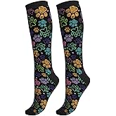 Guiteinyi Avocado Compression Socks Women Men Knee High Stock for Running Work Support Nurses Travel