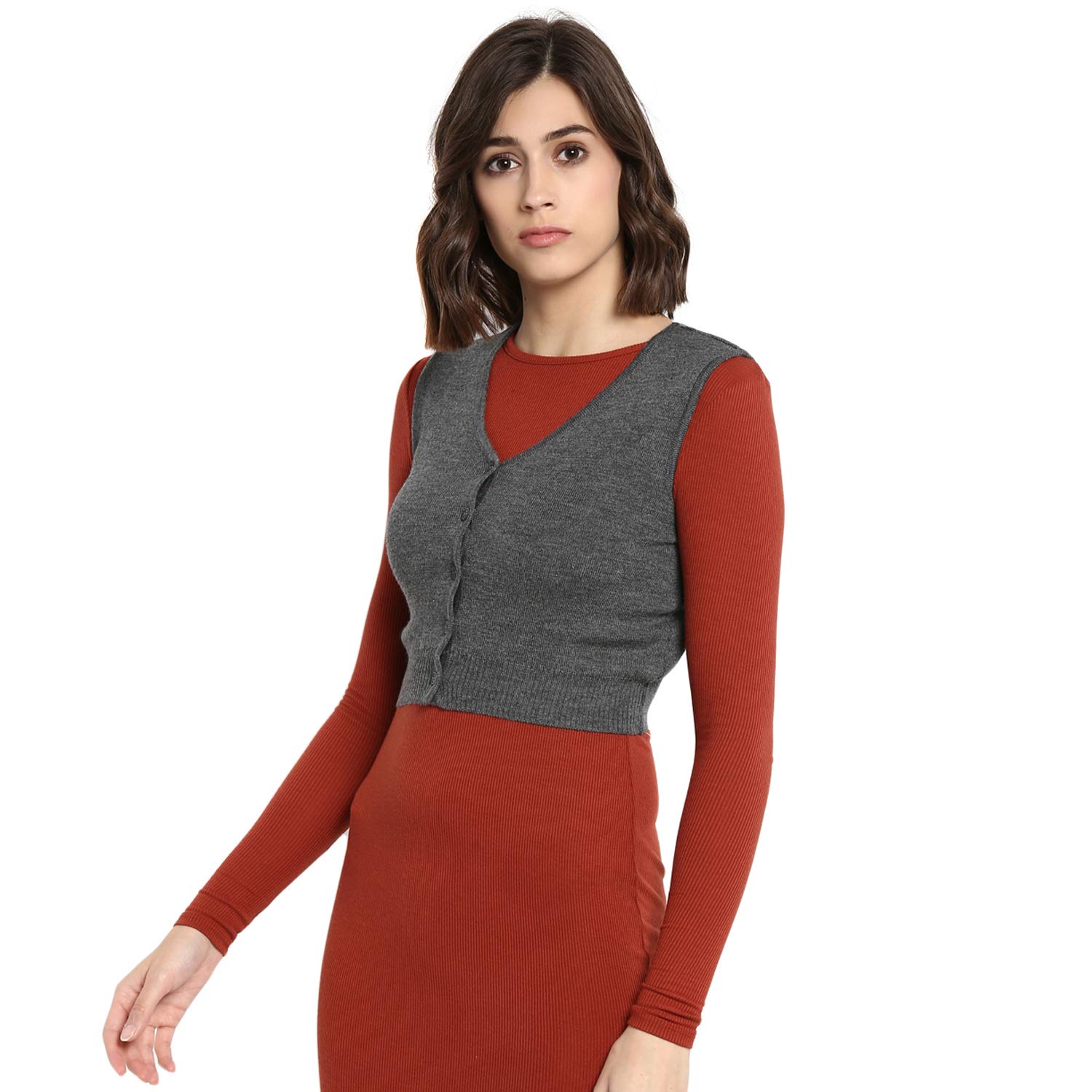 monte carlo grey pure wool solid sweaters