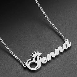 Custom Silver Name Necklace Personalized for