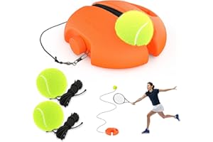 CHEGIF Tennis Trainer Rebound Ball with 3 String Balls, Solo Tennis Training Equipment, Portable Tennis Training Tool, Tennis Rebounder Kit,Suitable for Beginners Sport Exercise