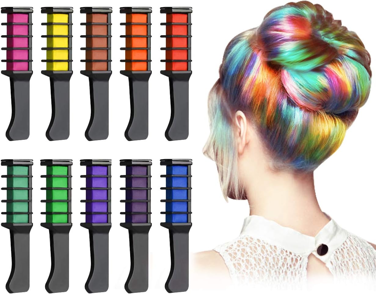 Hair Chalk Comb Teen Girl Gifts Temporary Hair Chalk for Girls Party Kids