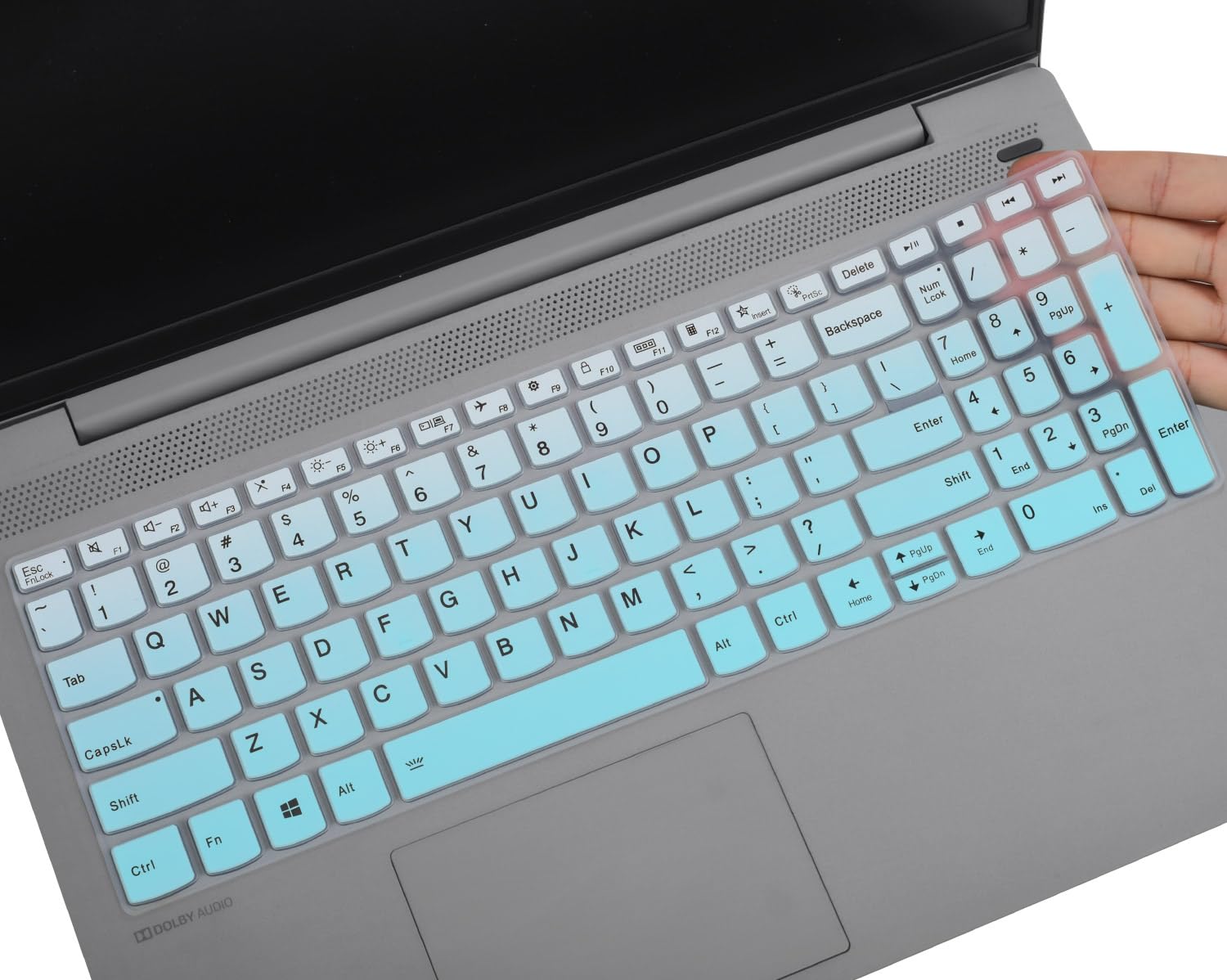 CaseBuy Keyboard Cover for Lenovo Yoga 7i 15.6 16", ideaPad Flex 5 15.6", ideaPad 5 15, ideaPad 3i 15, ideaPad Slim 7 15.6, Yoga Slim 7 15, ThinkBook 15 G2 G3, ThinkBook 15p, Ombre Mint