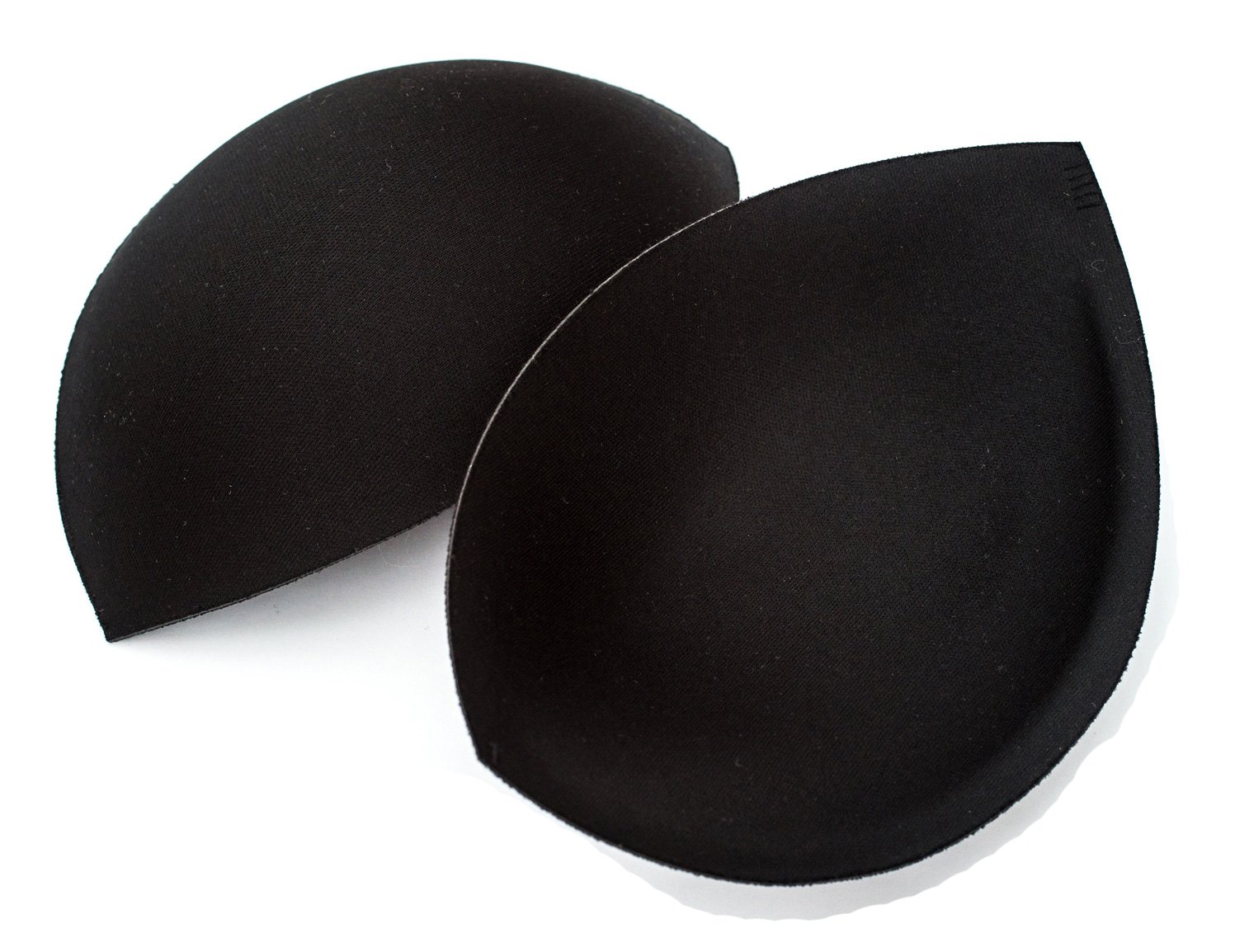 Sew in Bra Cups - Lightly Padded - A to E Cup Black (Black, DD)