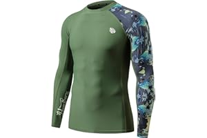 HUGE SPORTS Men's Splice UV Sun Protection UPF 50+ Skins Rash Guard
