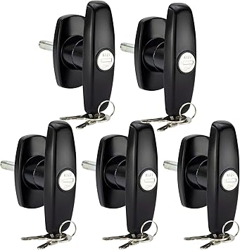 Amazon Com Recpro Truck Cap Lock T 323 Window Handle For Leer A R E Bauer K127 Cylinder Key Tonneau Cap Cover Lock T 323 Handle For Leer Century Bauer K127 Cylinder Key 5 Pack Automotive