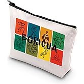 WSNANG Boricua Taino Puerto Rico Cosmetic Bag Puerto Rico Travel Makeup Bag Puerto Rico Souvenirs Gift Puerto Rican Gift (Boricua bag)