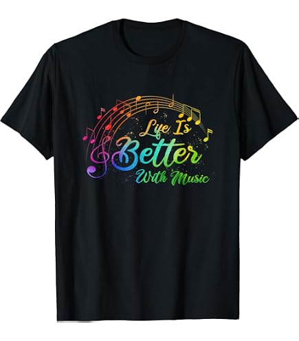 Amazon.com: No Music No Life T-Shirt : Clothing, Shoes & Jewelry