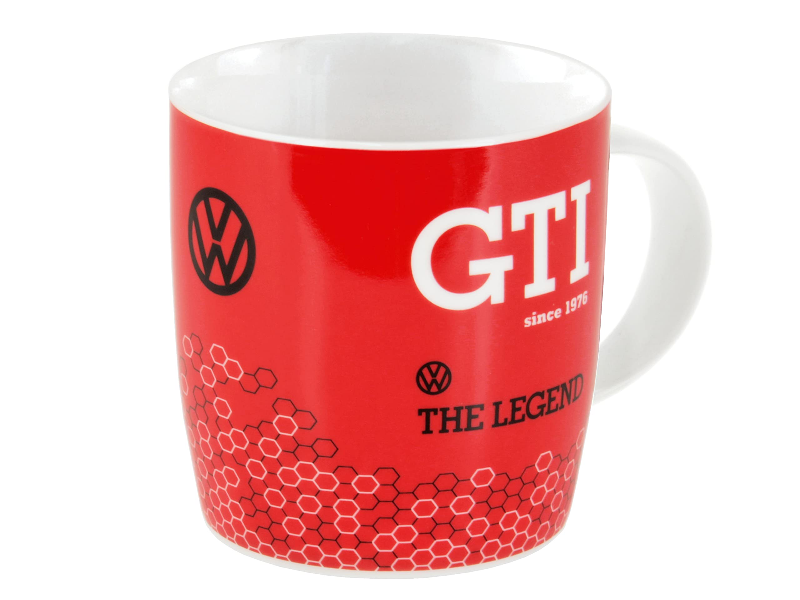 BRISA VW Collection - Volkswagen Ceramic Coffee-Tea-Cappuccino Mug Cup in GTI Golf Design (370 ml/12.5 fl oz/GTI The Legend/Red) โ image 1
