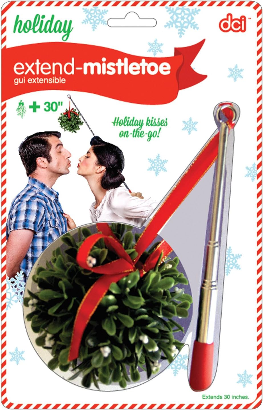 DCI Decorative Extend Telescopic Mistletoe for Holiday Party