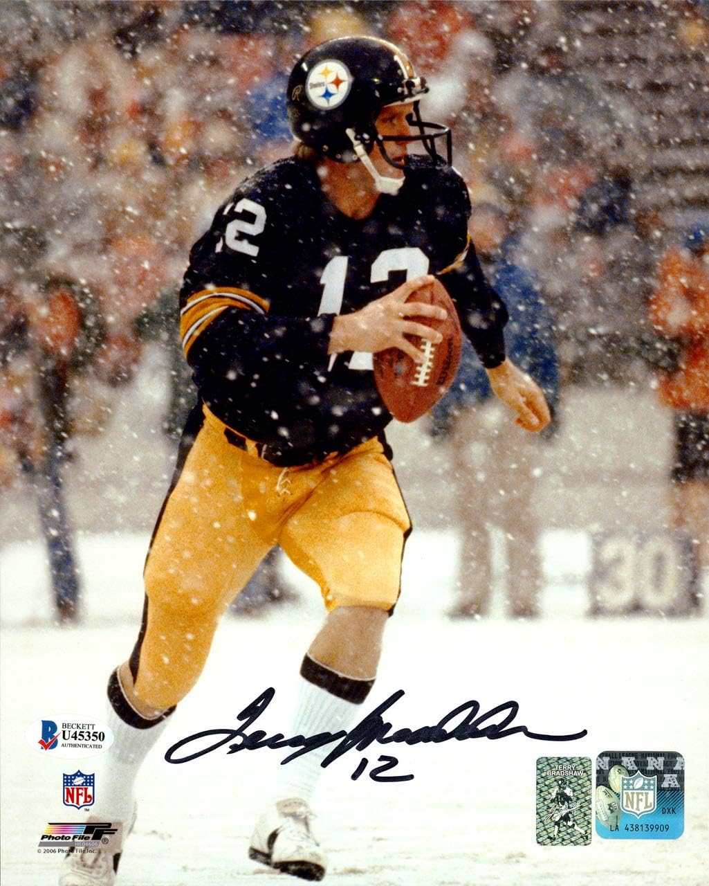 terry bradshaw signed football