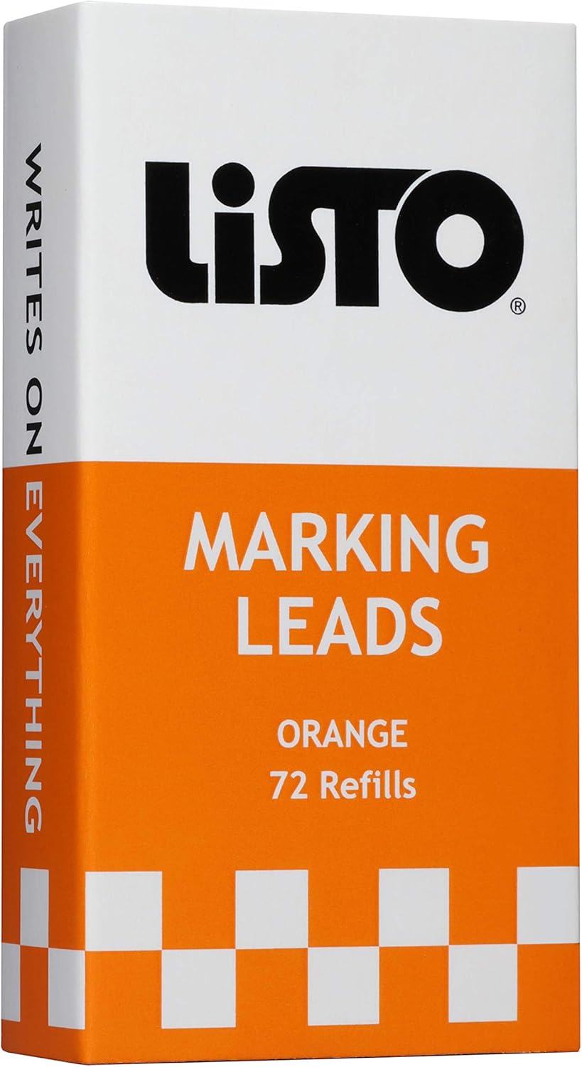 Listo 162 Marking Pencils Refill - ORANGE, Box of 72, Grease Pencils/China Marking Pencils/Wax Pencils : Office Products