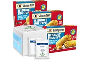 Salutem Vita - Jimmy Dean Sausage, Egg & Cheese Biscuit Rollups, 12.8 oz, 8 Ct (Frozen) - Pack of 3
