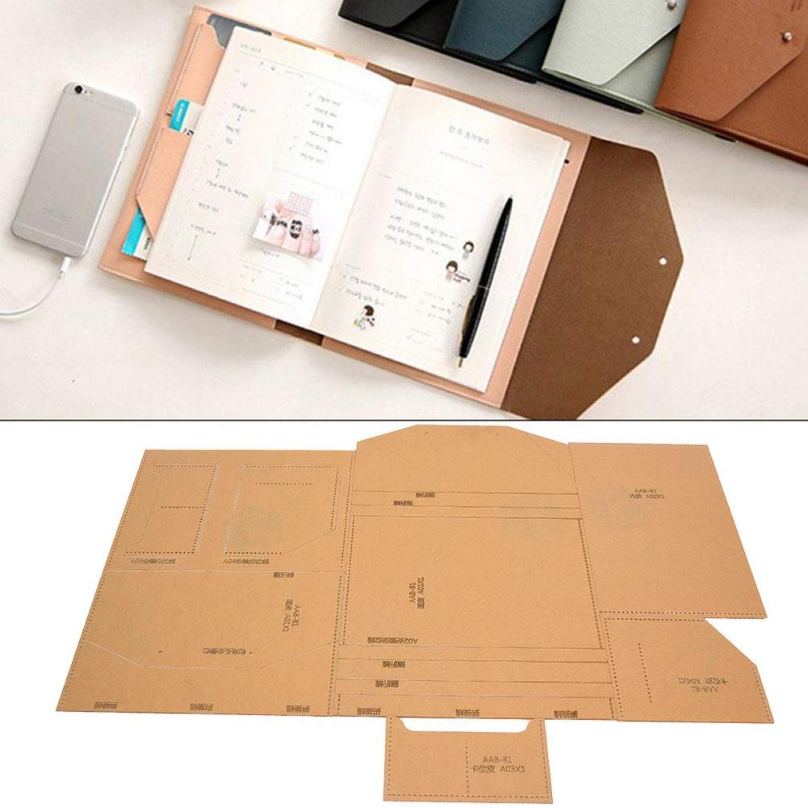 Hztyyier Handbag Acrylic Template Clear Acrylic Template Stencil Leather Craft Tool for Bags