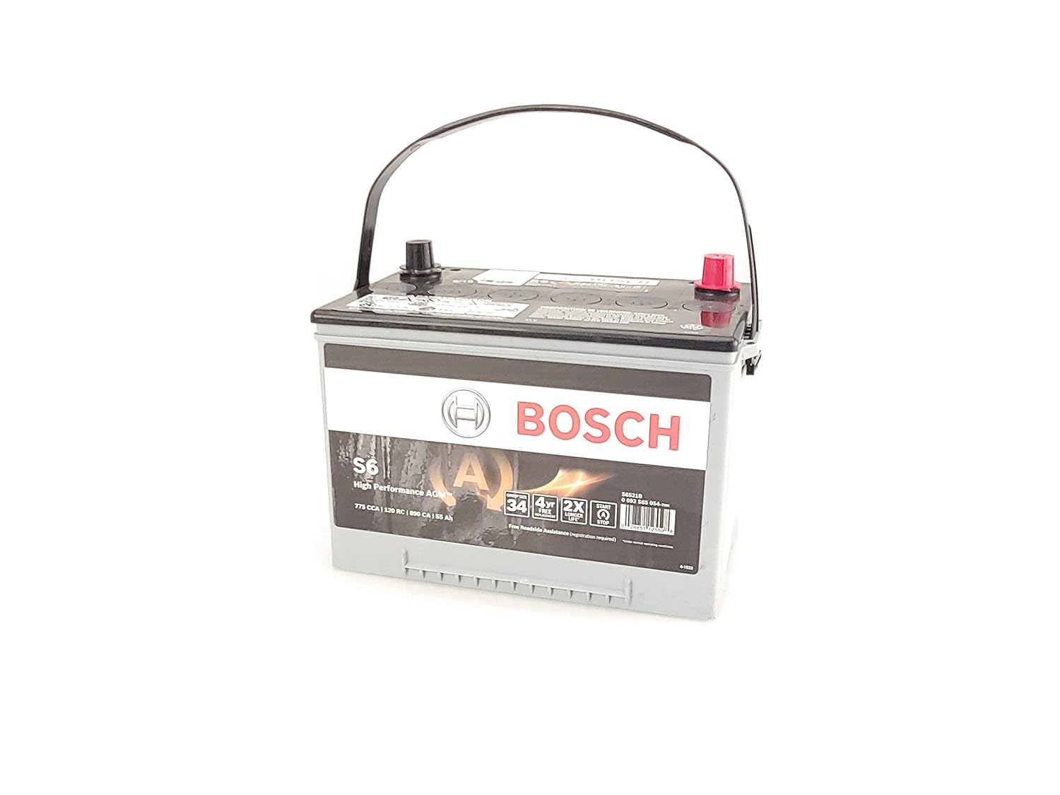 Bosch S6521B S6 Flat Plate AGM Battery