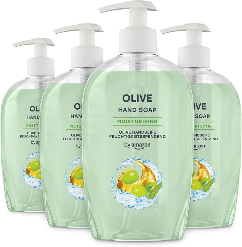 , Sapone per le mani all’oliva, 4 x 500 ml