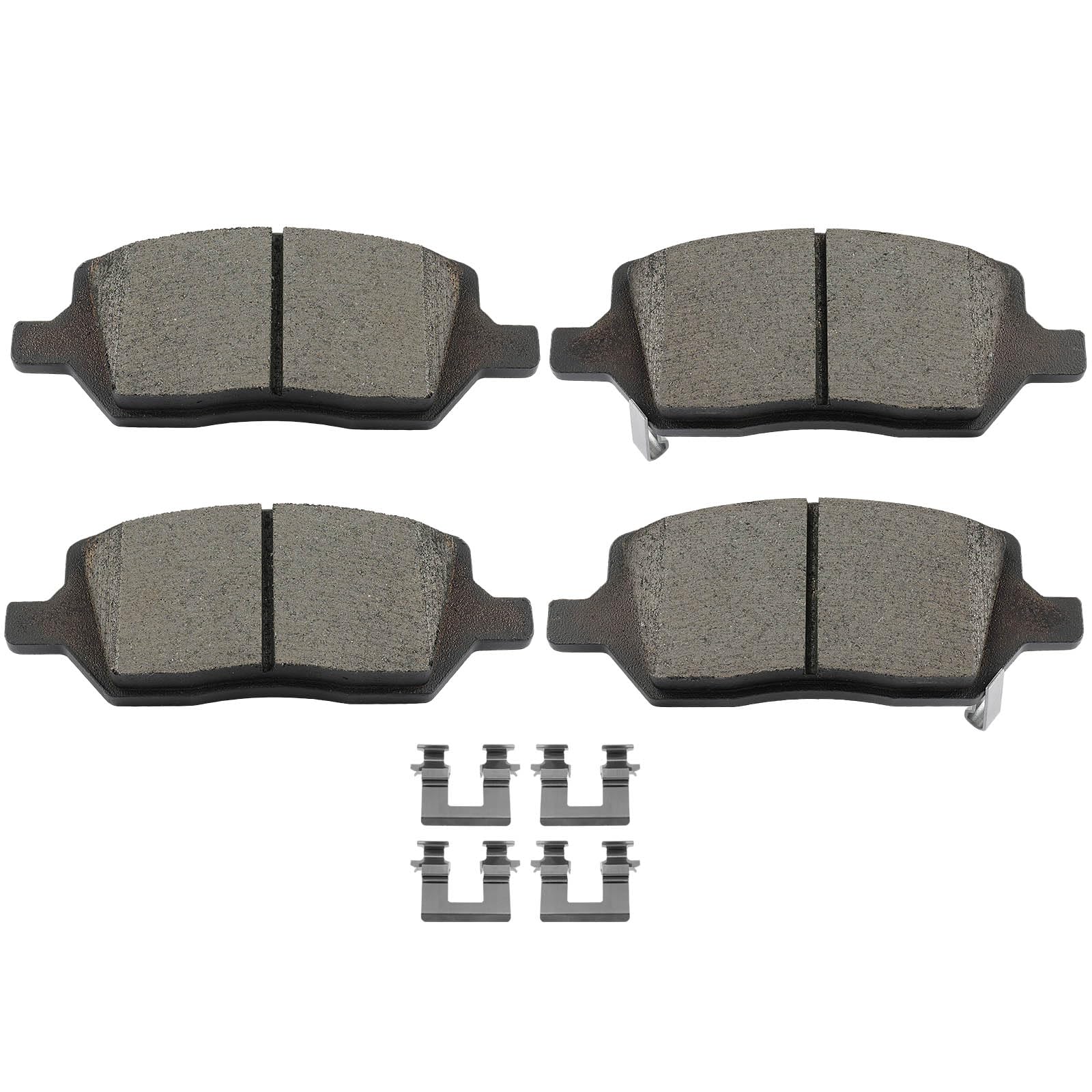 SCITOO D1093 Rear Ceramic Brake Pads Sets w/Hardware Replacement For Buick For Terraza 2005-2007,For Chevrolet For Uplander 2005-2009,For Pontiac For Montana 2005-2009,For Saturn For Relay 2005-2007 Image