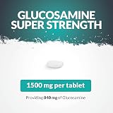 Nu U Nutrition Glucosamine Sulphate 1500mg 365 Tablets UK Made Mega Strength view 2
