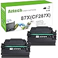 Aztech Compatible Toner Cartridge Replacement for HP 87X 87A CF287X CF287A for HP Laserjet Enterprise M506 M506dn M506n Pro M501 M501dn M506 M506x M527 M527dn Printer Ink (Black, 2-Pack)