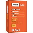 RXBAR Protein Bars, 12g Protein, Gluten Free Snacks, Pumpkin Spice, 22oz Box (12 Bars)