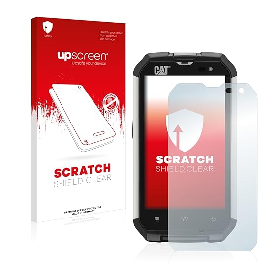 upscreen Scratch Shield Schutzfolie für Caterpillar Cat B15Q – Kristallklar, Kratzschutz, Anti-Fingerprint