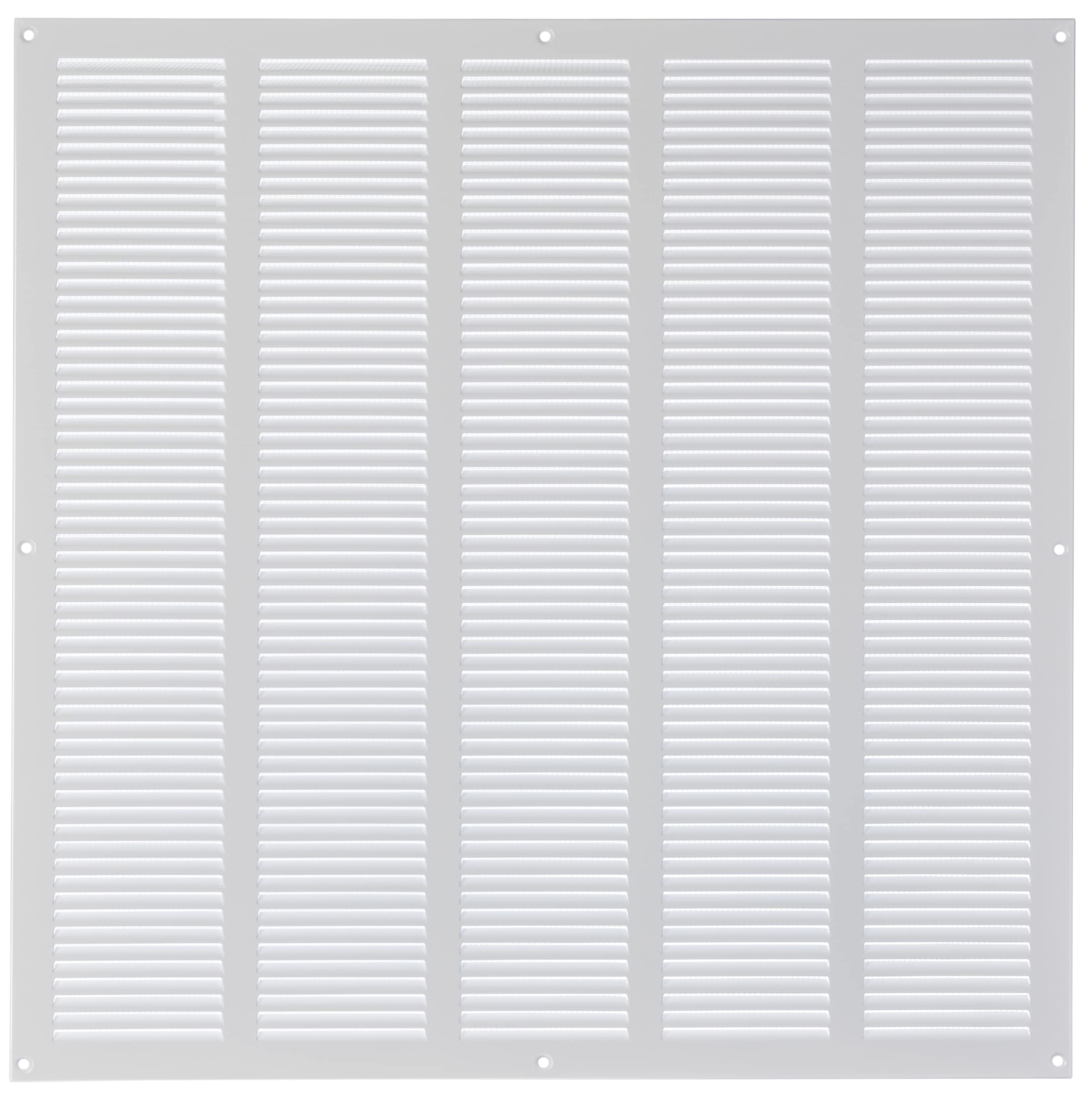 LIRAST 500x500mm / 20x20 inch White Metal Ventilation Grille - Air Vent Cover with Insect Mesh