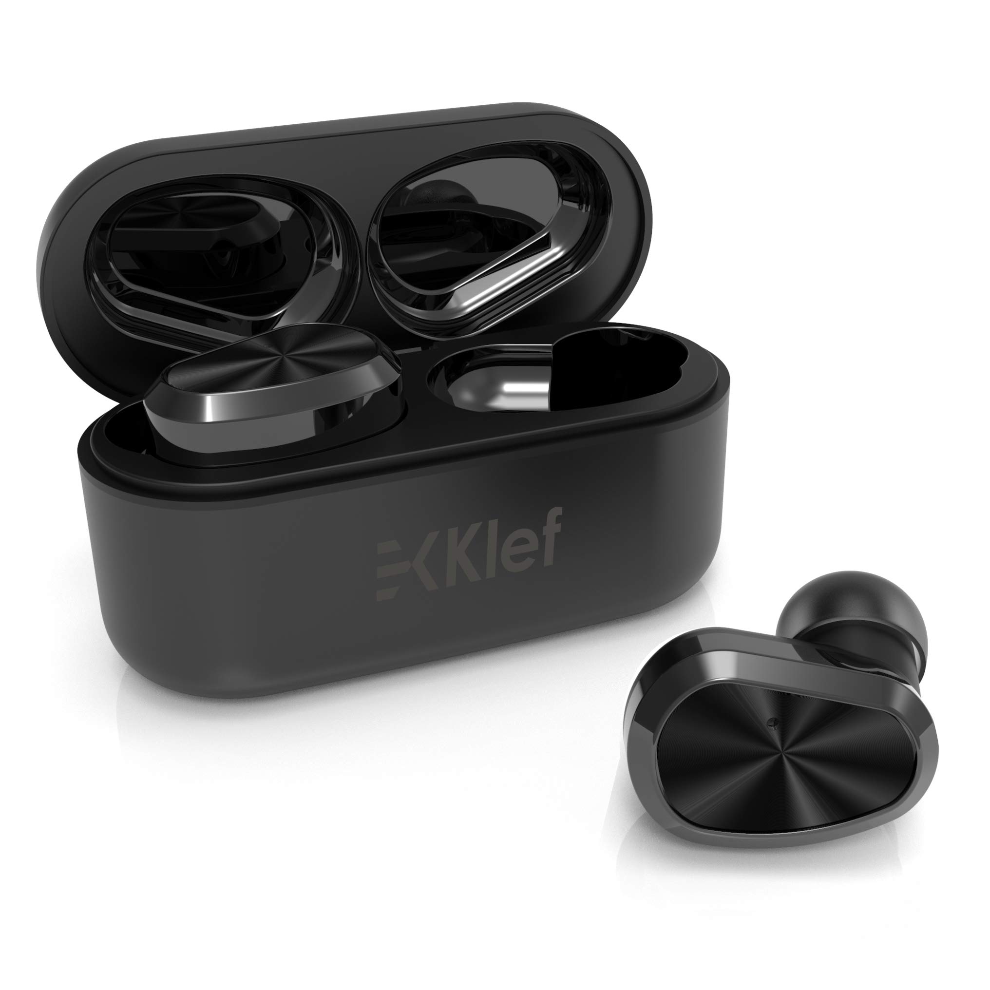 Klef TWS True Wireless Bluetooth 5.0 Ipx7 in-Ear Headphones/Headset/Earphones with Handsfree Mic (Matt Black)