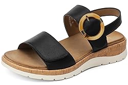 UBFEN Womens Flat Sandals Arch Support Open Toe