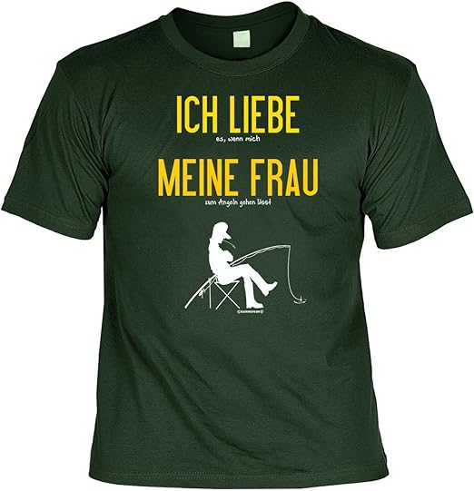 TShirt Ich Liebe Meine Frau Wenn sie Mich Angeln lässt lustiges
