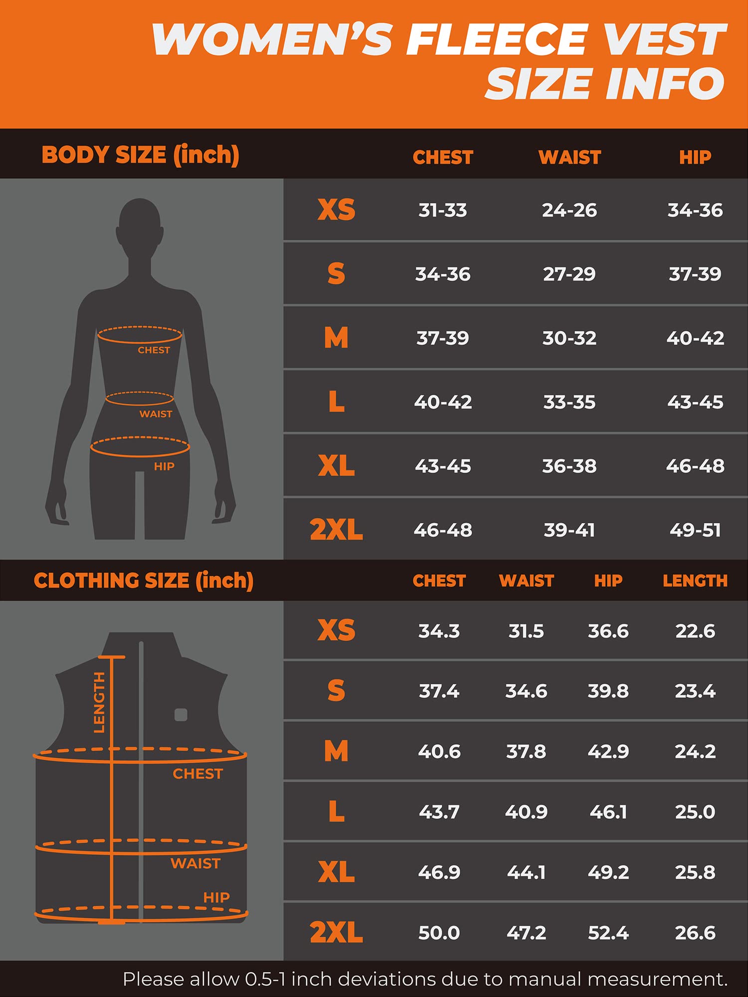 ORORO [Upgraded] Women's Heated Fleece Vest with Heated Collar and Battery, Lightweight Heating Vest Fleece