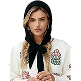 CITASHION Hooded Scarf for Women Winter Knitted Beanie Hat Scarf Balaclava Warm Wrap Head Scarves Pullover Hat