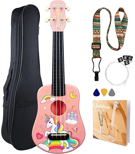 Amazon.com: Mahalo Ukuleles MD1HB bub Hibiscus Flower Ukulele