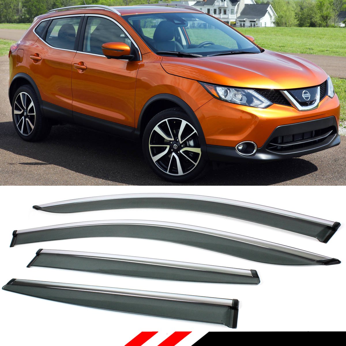 Motors Auto Parts &amp; Accessories 4pcs Side Window Visor For