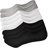 Tphon Mens No Show Socks, 8 Pairs Non Slip Ankle Socks for Men Low Cut Athletic Liner Sock for Loafer Flats Sneakers