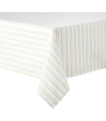 Amazon.com: Martha Stewart Daisy Stripe Polyester Cotton Rectangle