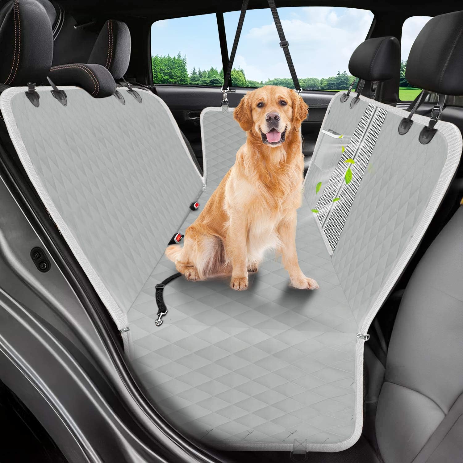 Photo 1 of ** SIMILAR**
Dog Car Seat Cover, 600D Heavy Durable Dog Seat Cover for Back Seat, 100% Waterproof Scratch Proof Nonslip Dog Hammock for Car with Side Flap, Pet Back Seat Covers for Cars with SeatBelt Gray