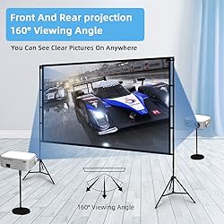 TOWOND Projector Screen with Stand, 100 inch
