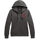 Harley-Davidson Women's Roses Zip Front Hoodie - 96323-21VW
