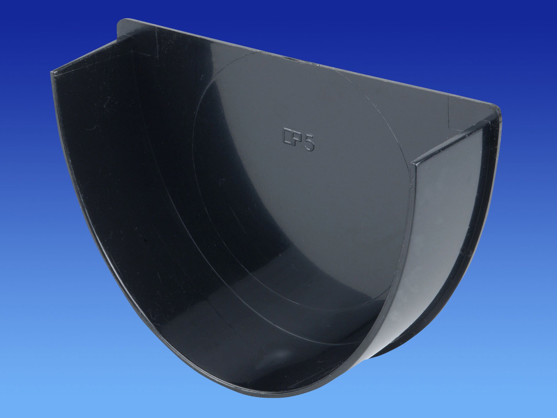 OSMA BLACK 113mm Internal Stopend for DeepLine 4.5:2.5 gutter System 9T910B